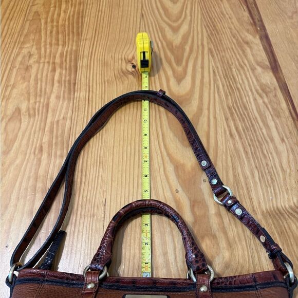 Brahmin Mini Arno Tri-Color Brown Leather Hand Shoulder Bag Melbourne - Picture 13 of 16